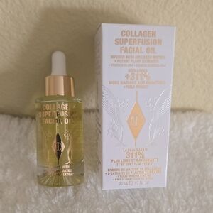 Charlotte Tilbury Collagen Superfusion Facial Oil - Gold and White